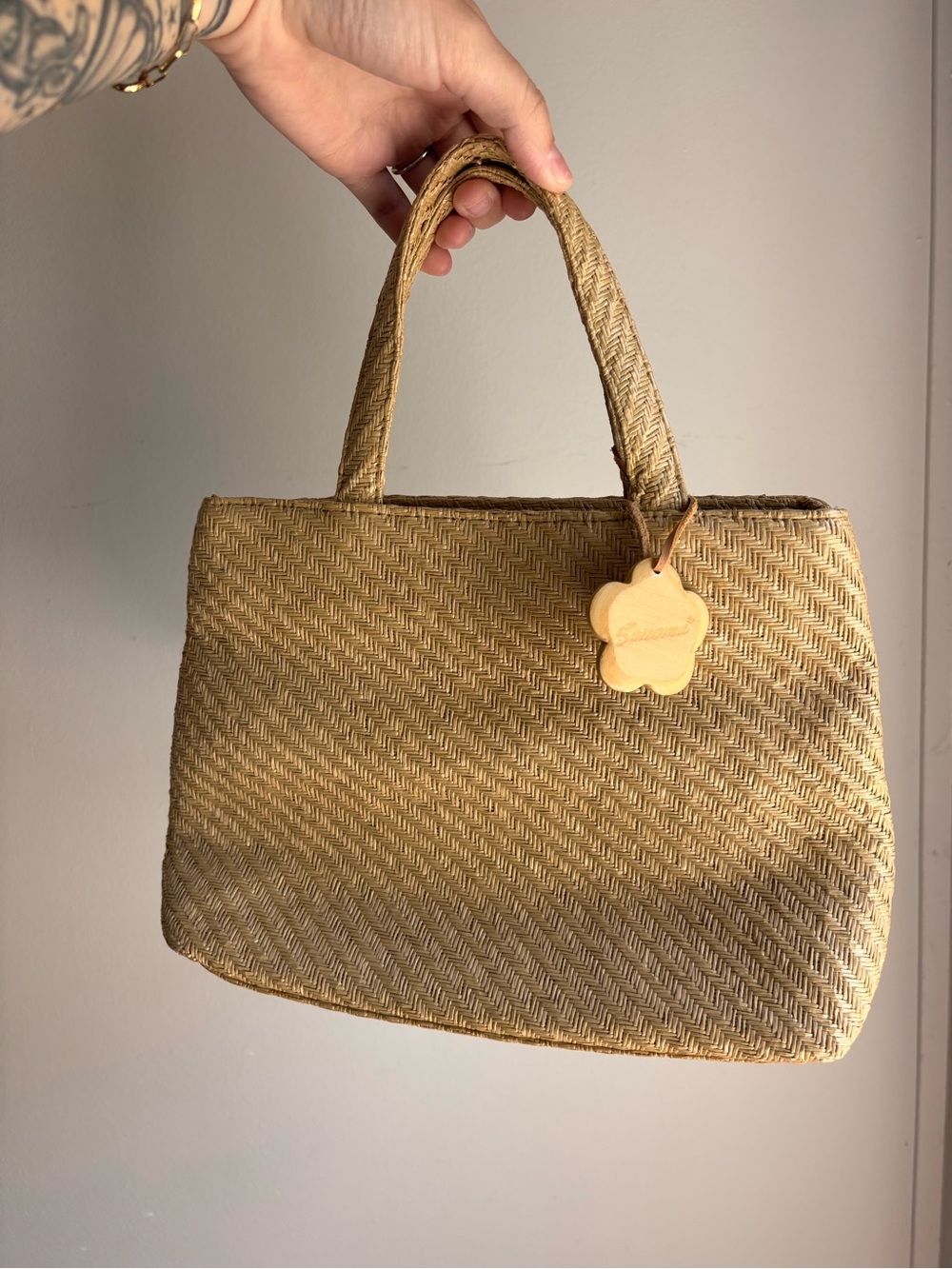 Sonoma Woven Straw mini Tote Bag